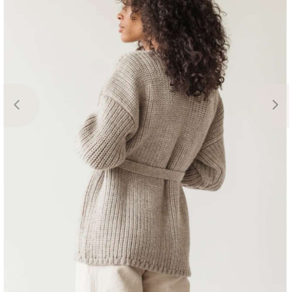 First Rite Sweater Coat - Undyed Fog - Picture 2 of 6